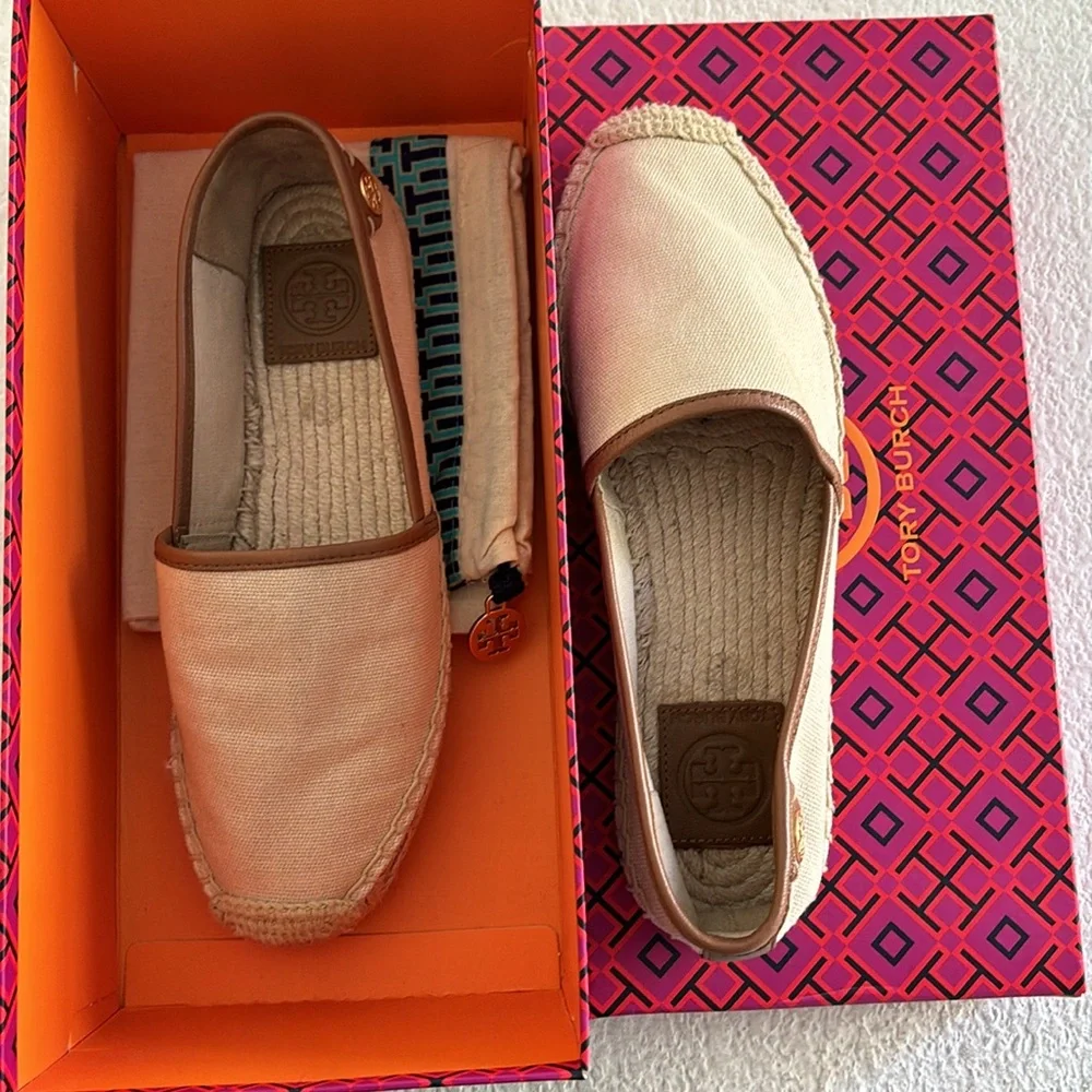 Tory Burch Canvas Flat Espadrille